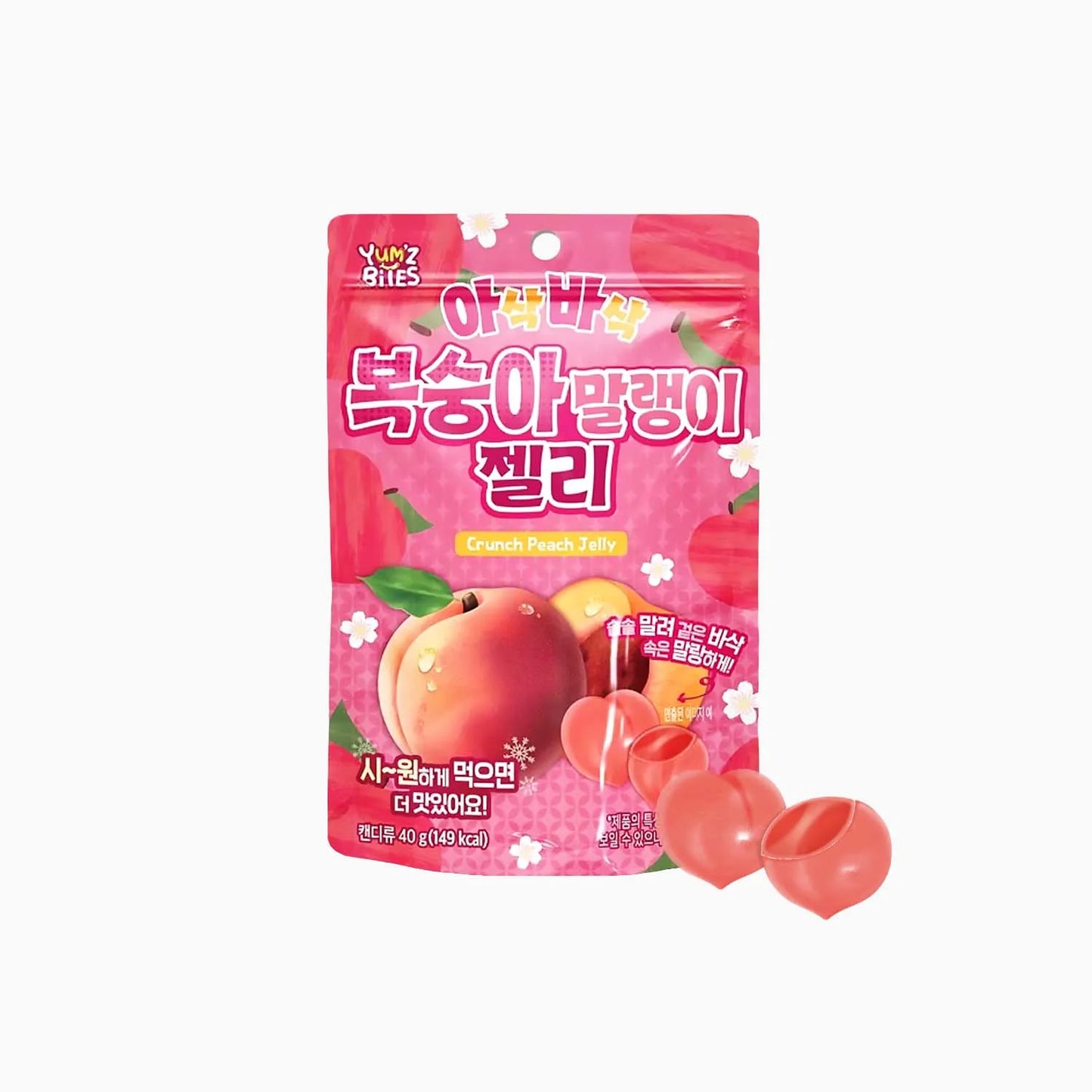 Yum’z Bites Crunch Peach Jelly 40g