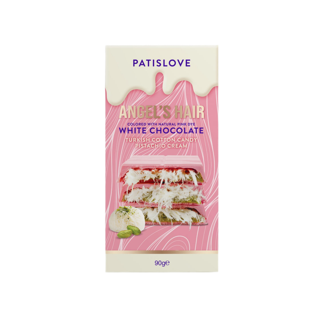Dubai Angel Hair White Pink Raspberry Flavour 180g (Tht 10-04-26)