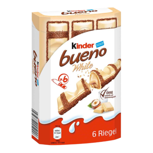 Kinder Bueno 6x-Pack White