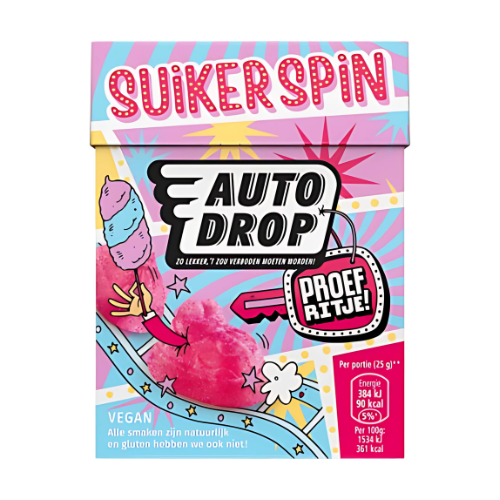 Autodrop Suikerspin Vegan 270g (Tht 27-03-26)