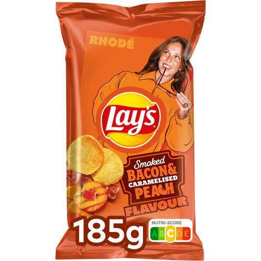 Lay’s Smoked Bacon & Caramelised Peach 185g