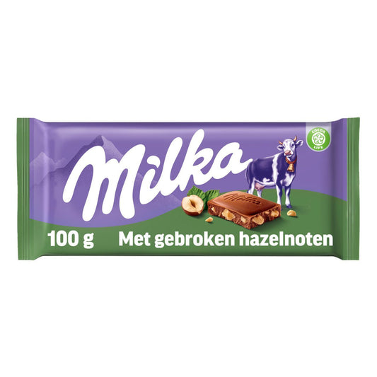 Milka Reep Hazelnoot 100g